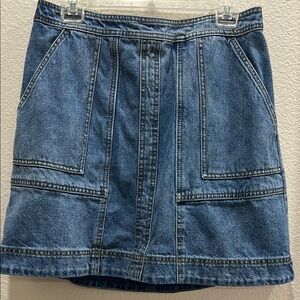 CAbi Blue Mini Skirt Denim sz 6 Casual